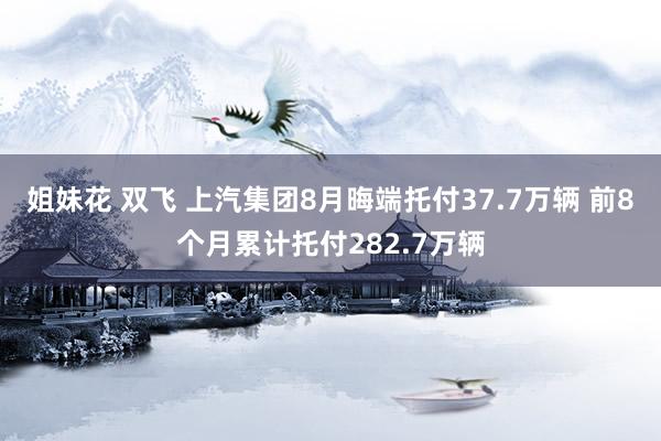 姐妹花 双飞 上汽集团8月晦端托付37.7万辆 前8个月累计托付282.7万辆