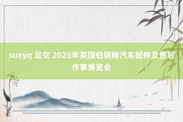 suzyq 足交 2025年英国伯明翰汽车配件及售后作事博览会