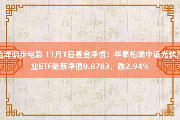 吉泽明步电影 11月1日基金净值：华泰柏瑞中证光伏产业ETF最新净值0.8783，跌2.94%