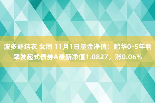 波多野结衣 女同 11月1日基金净值：鹏华0-5年利率发起式债券A最新净值1.0827，涨0.06%